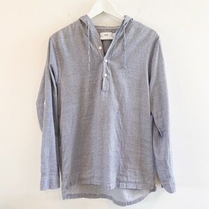 Onia Men’s Striped Cotton Hooded Pullover Size Medium